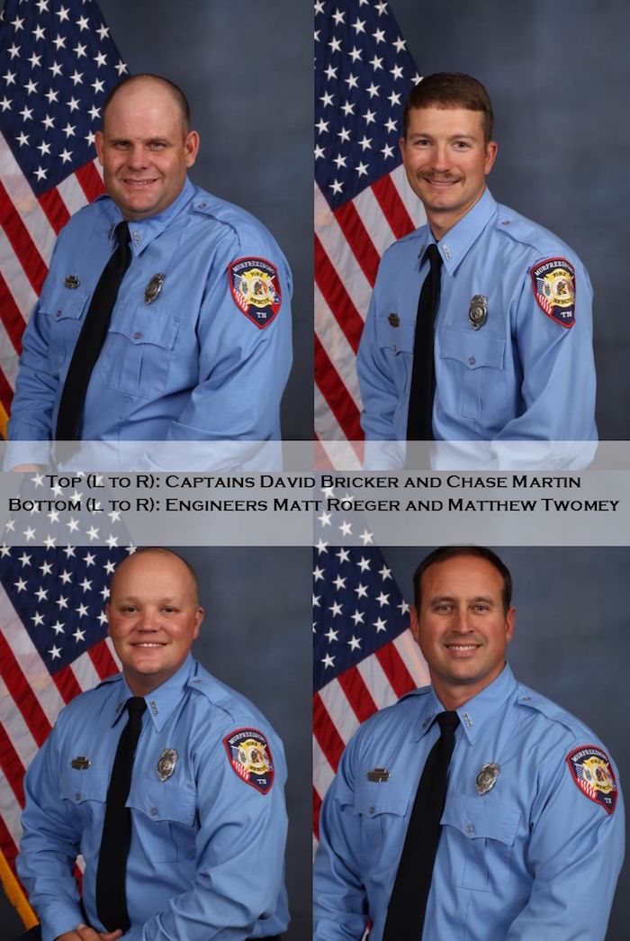 Four MFRD Personnel Promoted