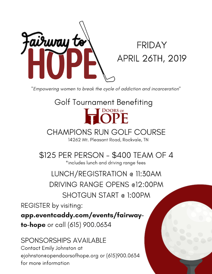Fairway to Hope flyer