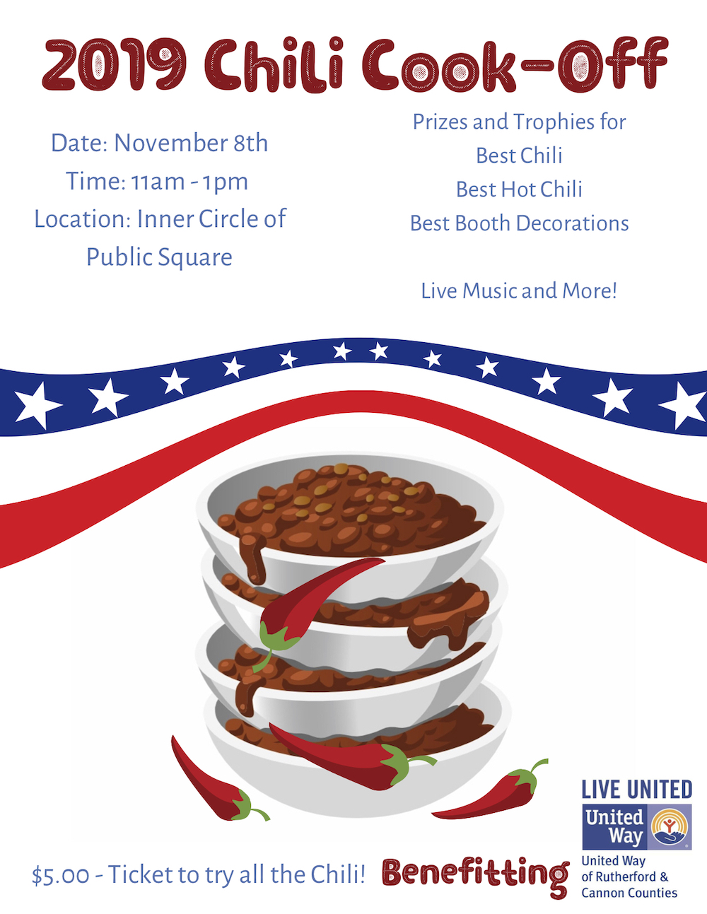 Chili Cook Off for United Way 2019