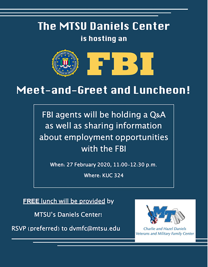MTSU FBI luncheon