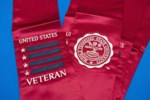 Red Stole with MTSU logos
