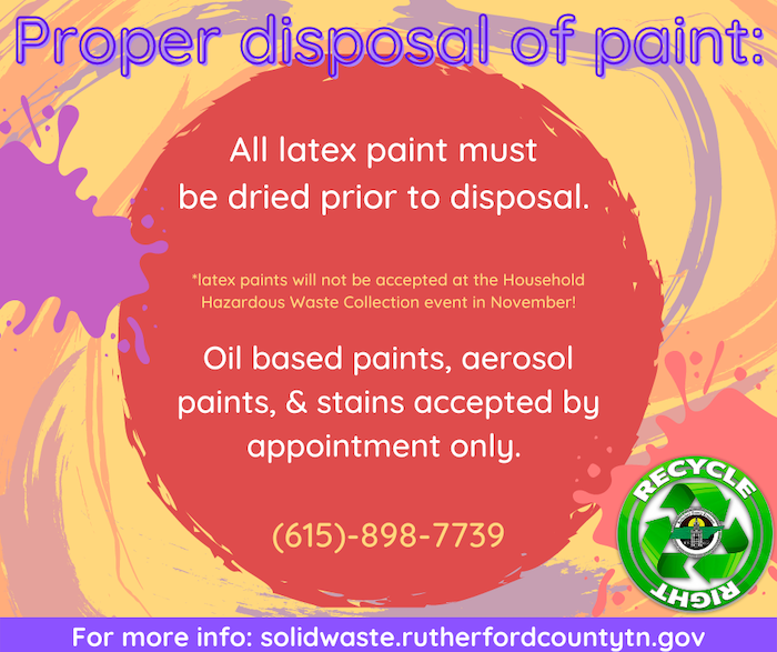 Rutherford County Paint Disposal