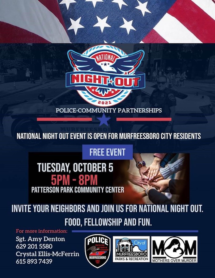 National Night Out Oct 5