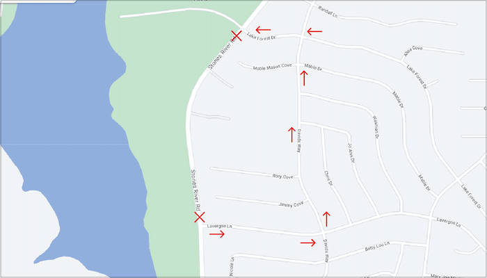 Phase B of Stones River Road Water Main Project