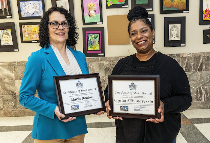 Maria Routon and Crystal Ellis