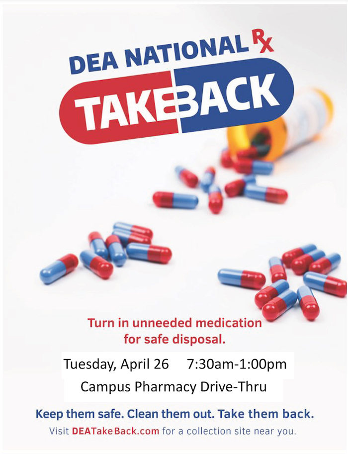 MTSU Drug Takeback Spring 2022