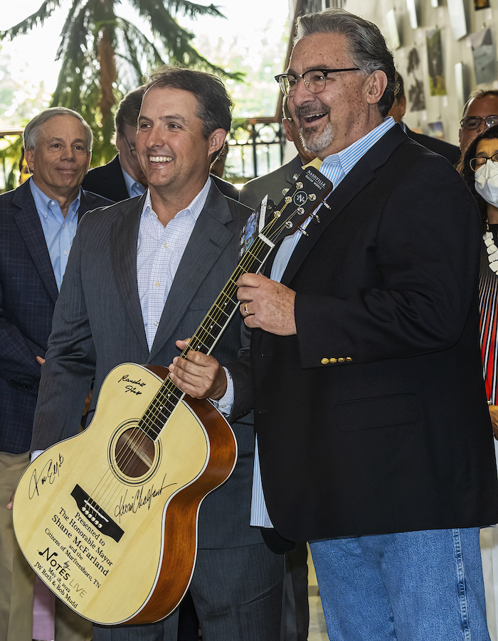 Mayor Shane McFarland and JW Roth