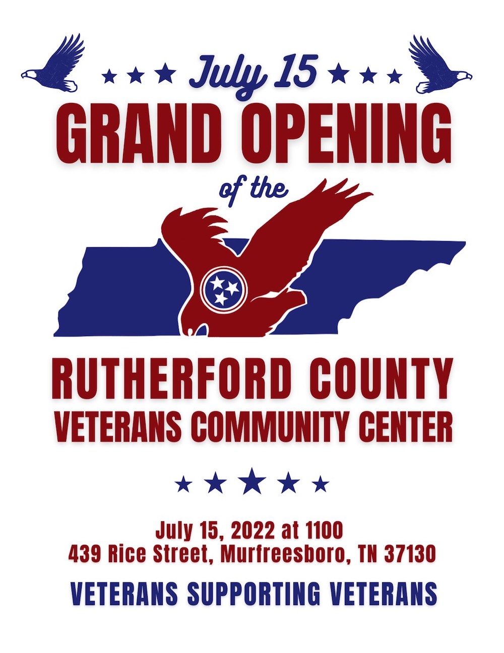 Grand Opening Rutherford County Veterans Community Center