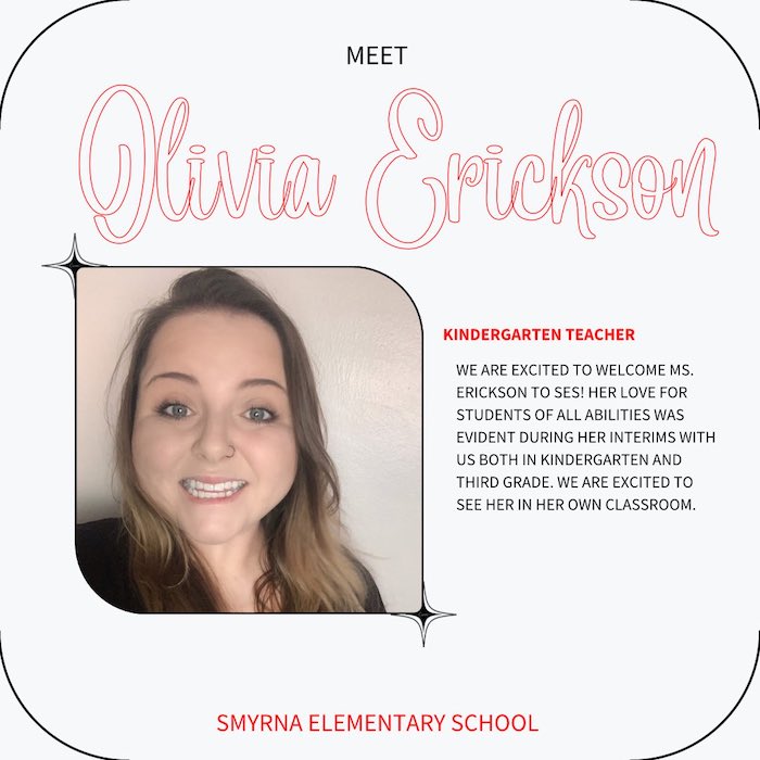 Ms. Erickson Smyrna Elementary