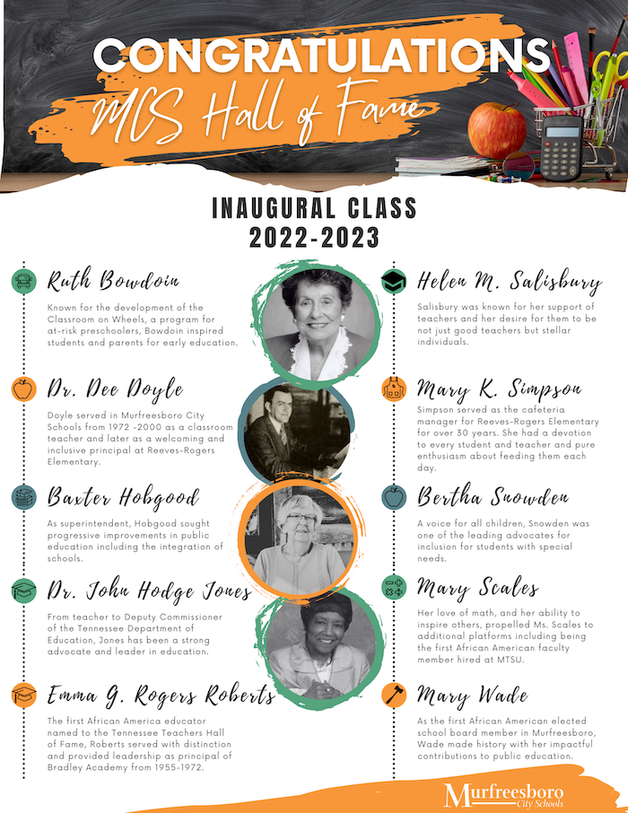 MCS Hall of Fame Recognizes Ten Individuals