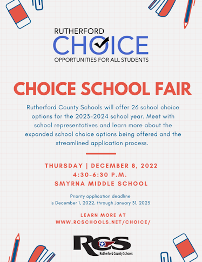 School Choice Fair at Smyrna Middle School