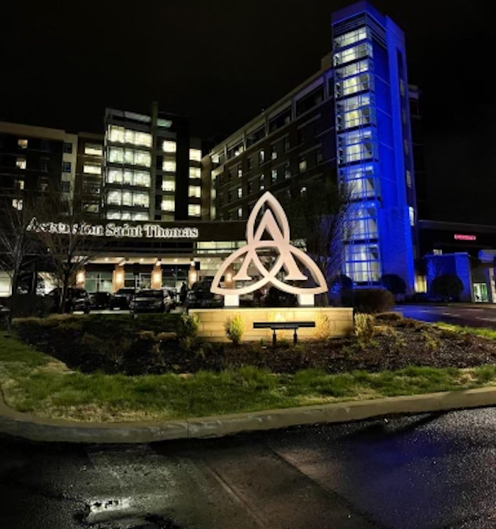 Saint Thomas Goes Blue