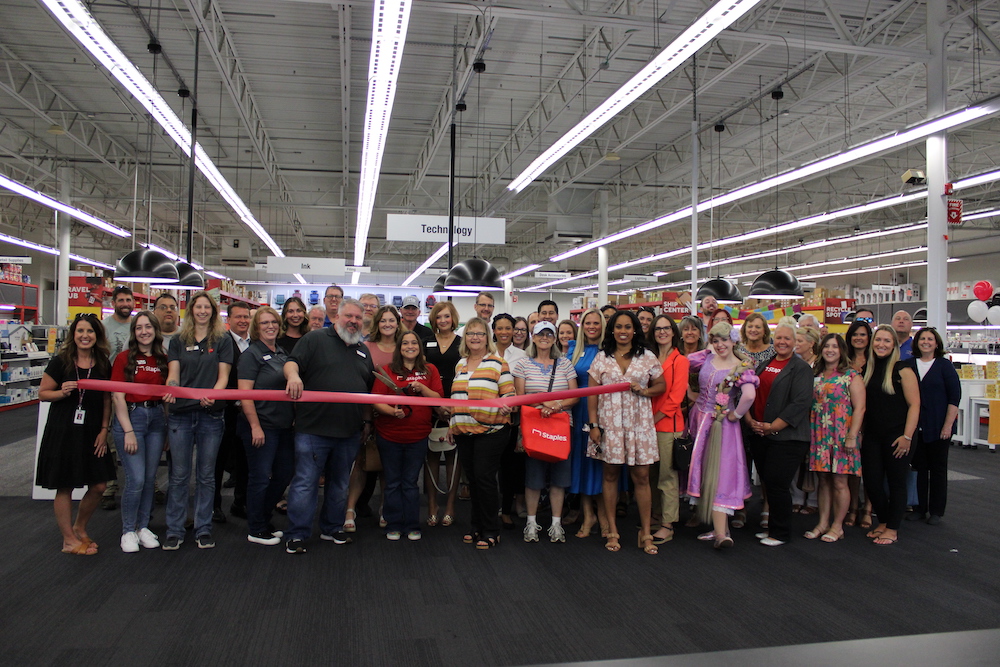 Ribbon Cutting for Staples