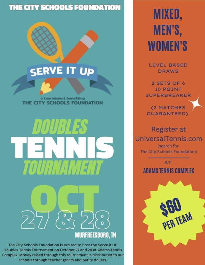 City Schools Foundation Doubles Tennis Tournament