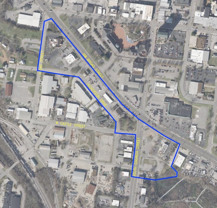 Town Creek Location Daylight Map