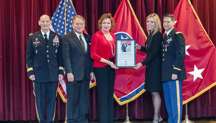 MTSU honors local company, retiring Army officer at ceremony