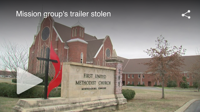 Mission group's trailer stolen
