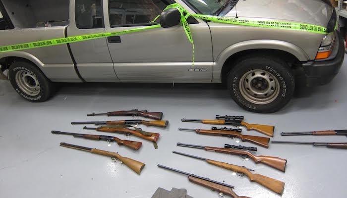 Stolen weapons recovered