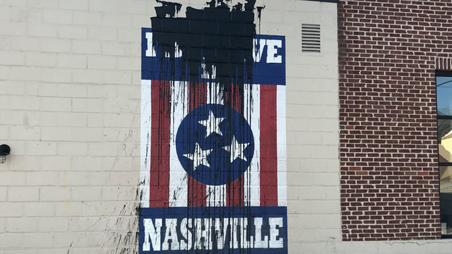 Iconic ‘I believe in Nashville’ mural vandalized in 12South