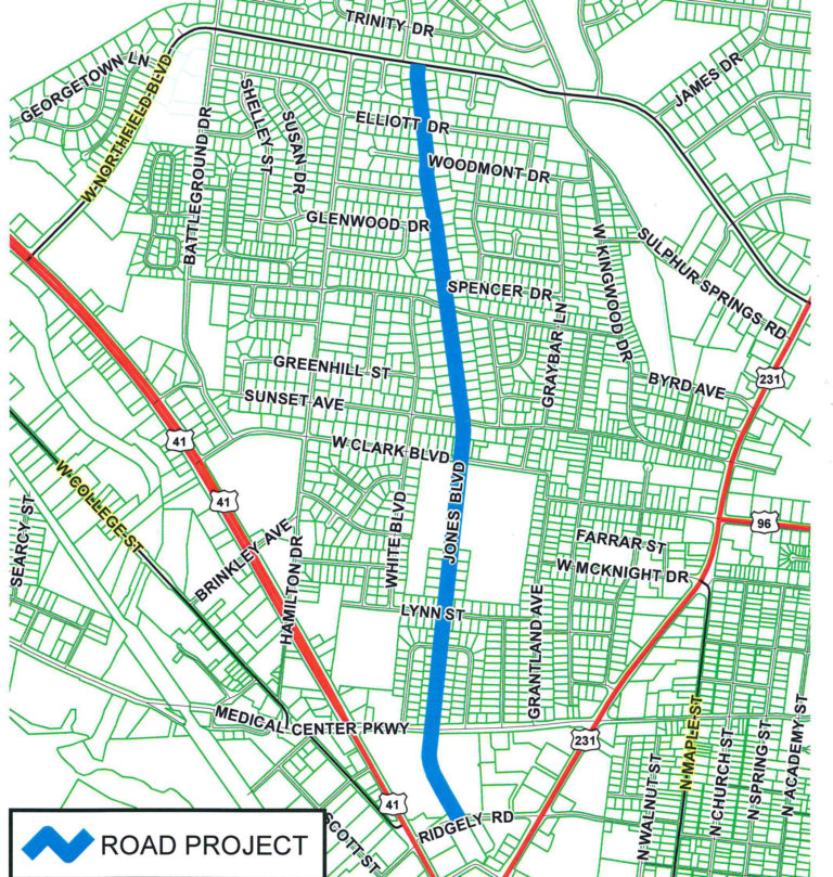 Construction of Jones Blvd. Improvement Project to Begin in 2017