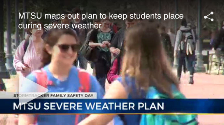 MTSU’s severe weather plan aims to keep students, faculty safe