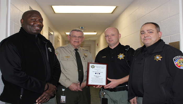 Detention lieutenant saves life