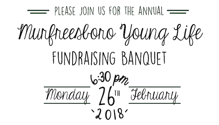 Young Life Nashville Welcomes All to Banquet