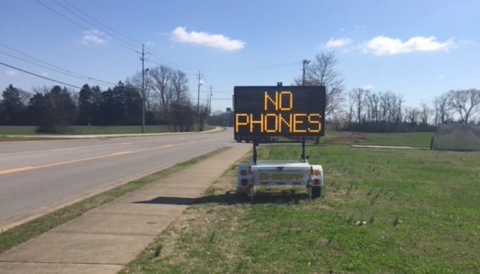 No phones in active school zones