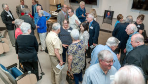 Gould lab well-wishers visit