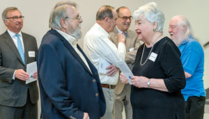 Jean Gould greets crowd