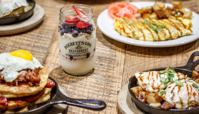 Puckett's menu offers several new breakfast items