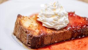 TN Pound Cake, served vanilla ice cream from Hattie Jane’s Creamery and topped off with caramel sauce