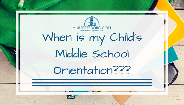Rutherford County Middle School Orientation Dates