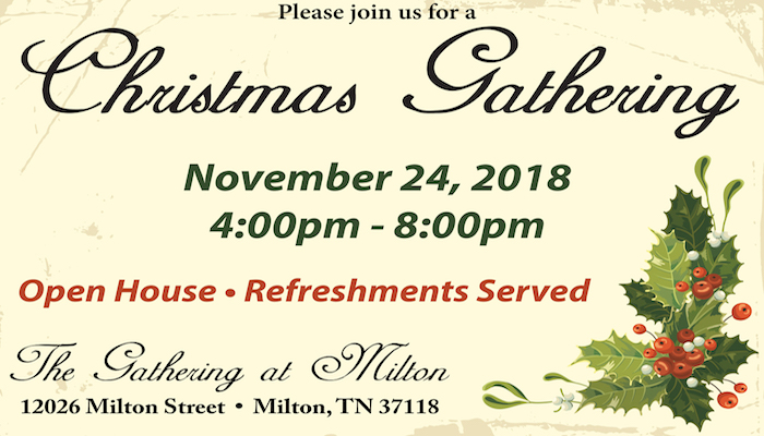 Christmas Gathering at the Gathering at Milton