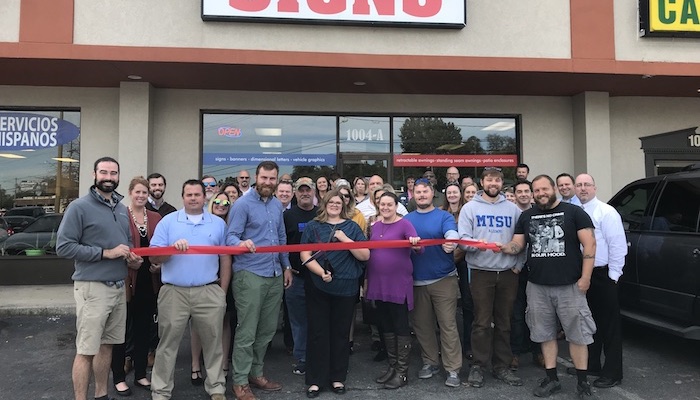 Ribbon Cutting for Awnings Plus