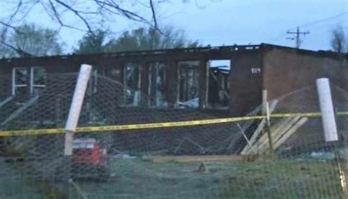 House fire on Sulphur Springs Rd