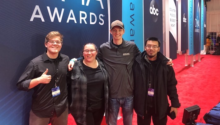 MTSU students at CMA awards