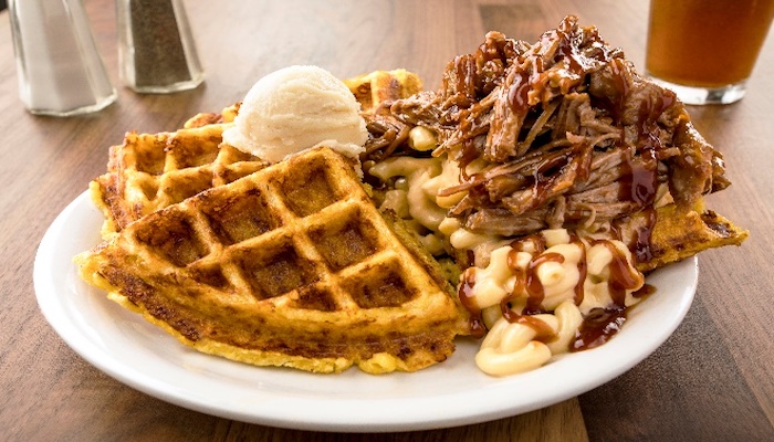 Metro Diner chicken and waffles