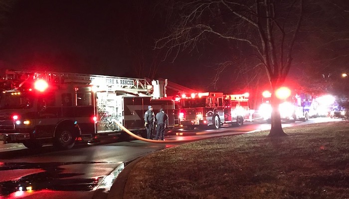 MFRD Responds to House Fire at 2214 Liberty Court