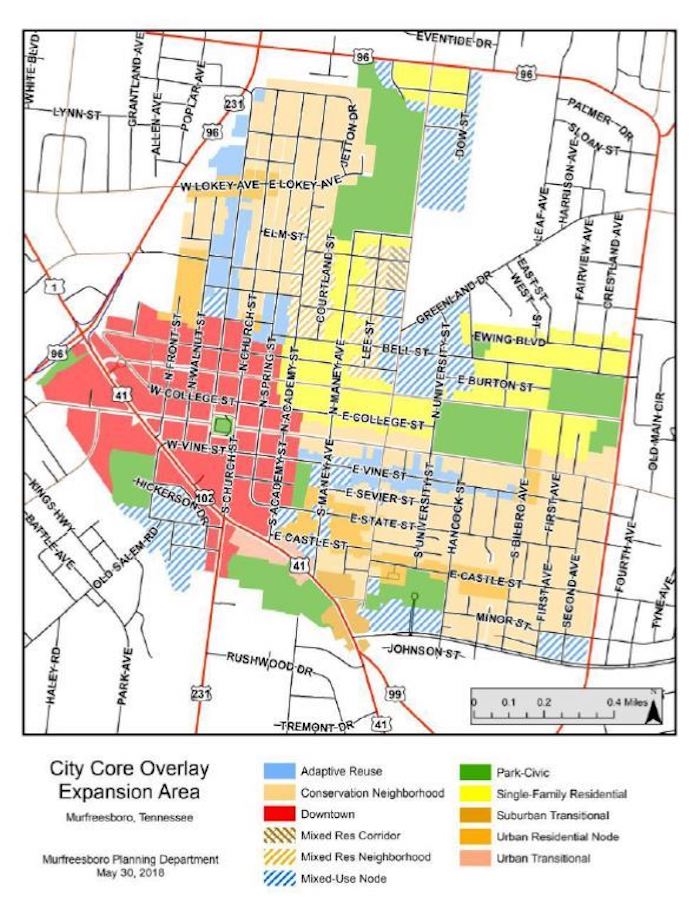 Draft of City Core Overlay Zoning District
