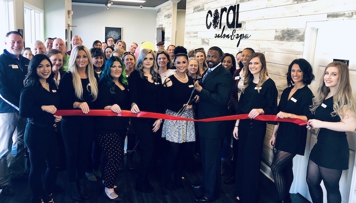 Ribbon Cutting Coral Salon & Spa