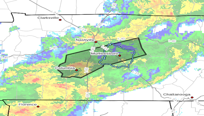 Middle Tennessee Flood Advisory Area