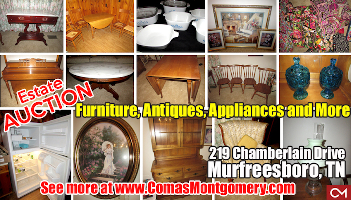 Online Estate Auction 219 Chamberlain Drive