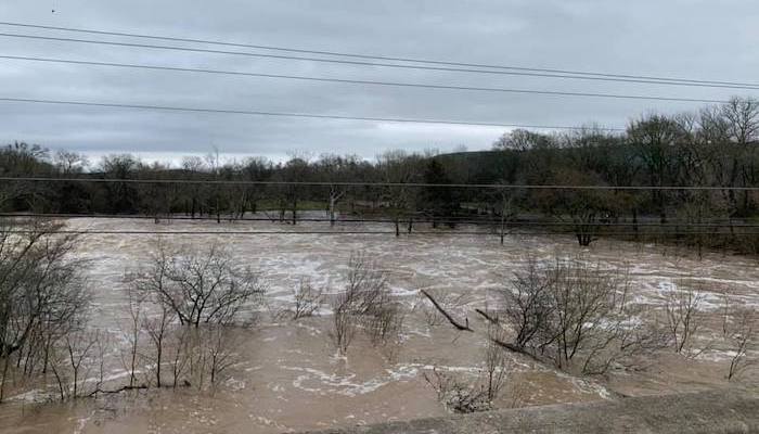 Walter Hill Dam Flood February 2019