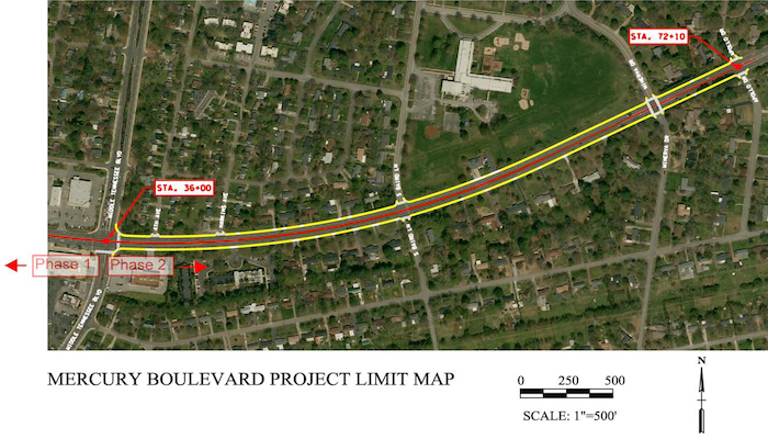 Mercury Blvd. Project Map Phase 2
