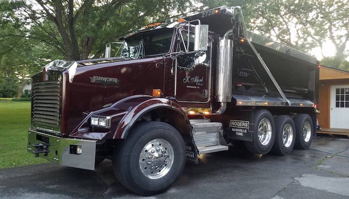 Stolen dump truck