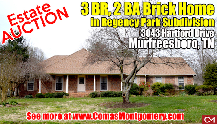 Estate Auction at 3043 Hartford Drive