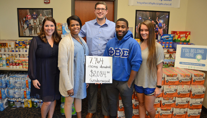 MTSU Greek Week Food Drive 2019