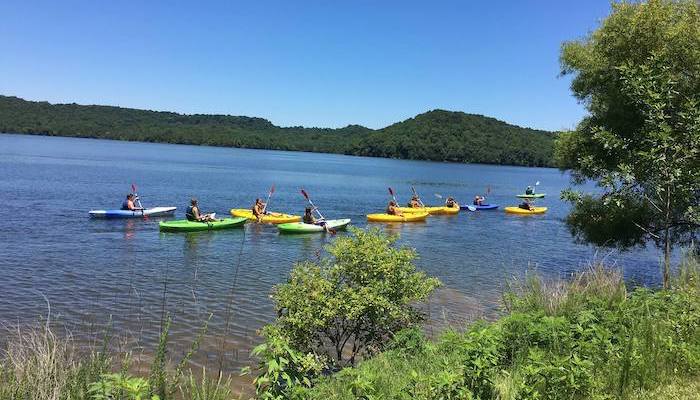 Kayaking to Fancher Falls