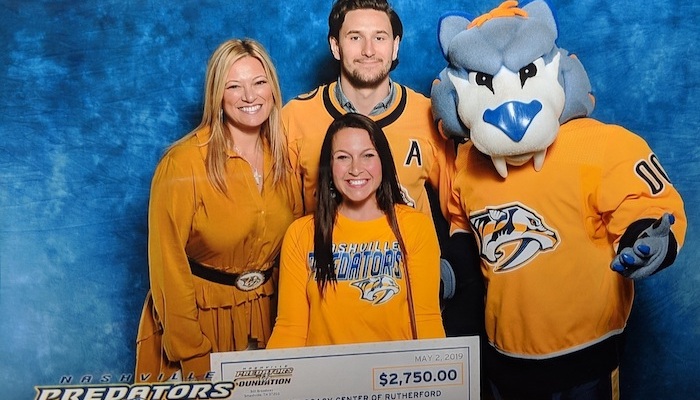 Nashville Predator’s Foundation donates to Child Advocacy Center